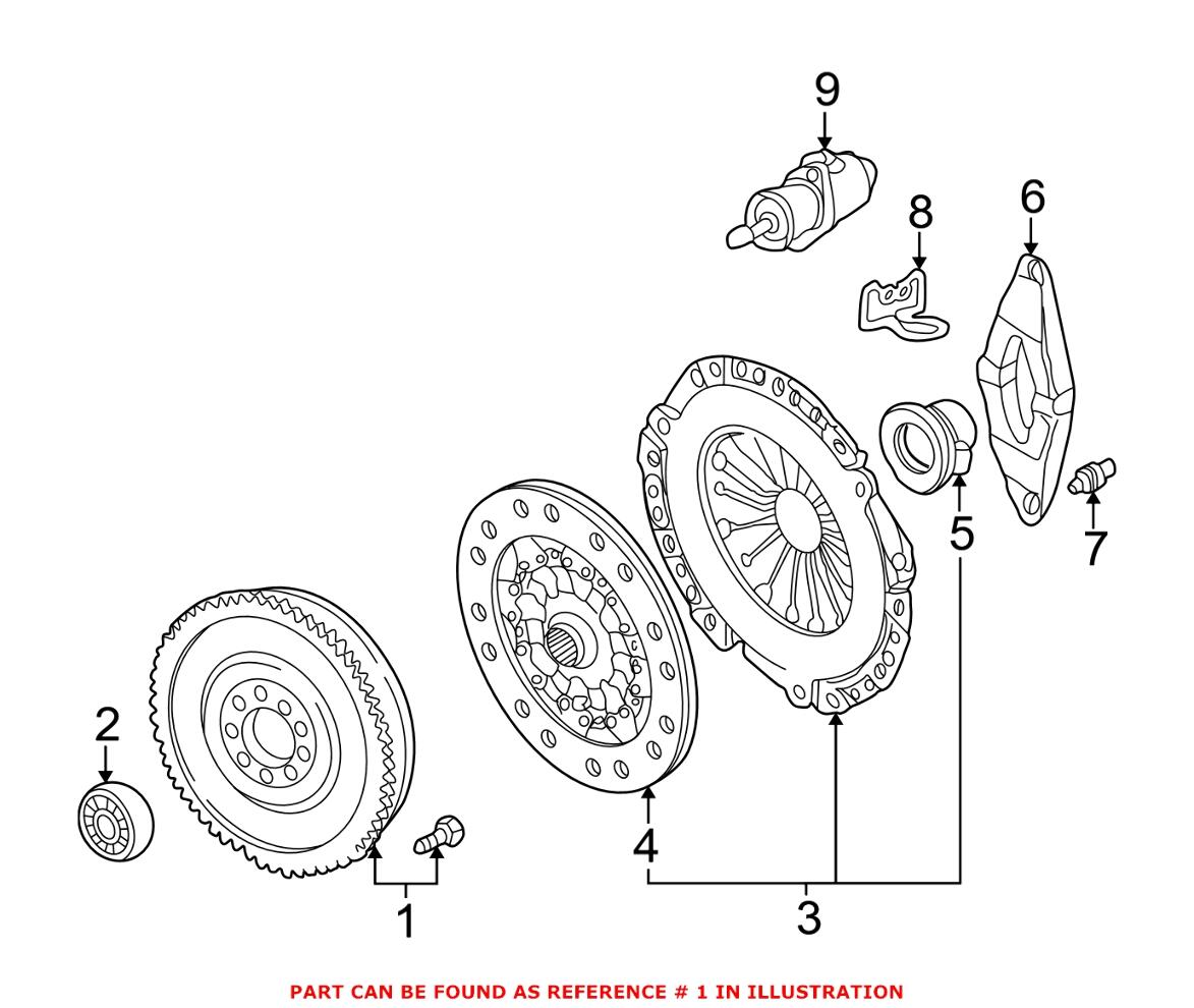 BMW Flywheel (Dual-Mass) 21217512474